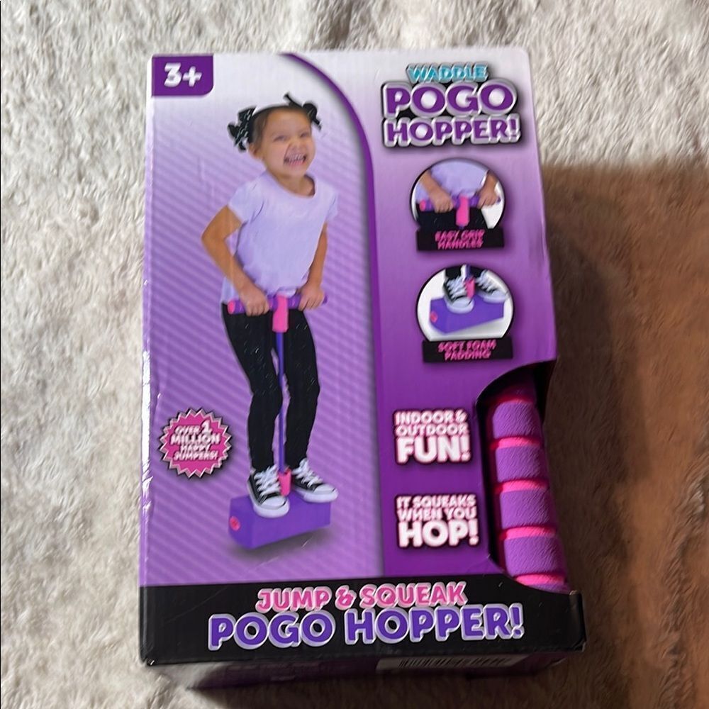 NEW jump & Squeak pogo hopper